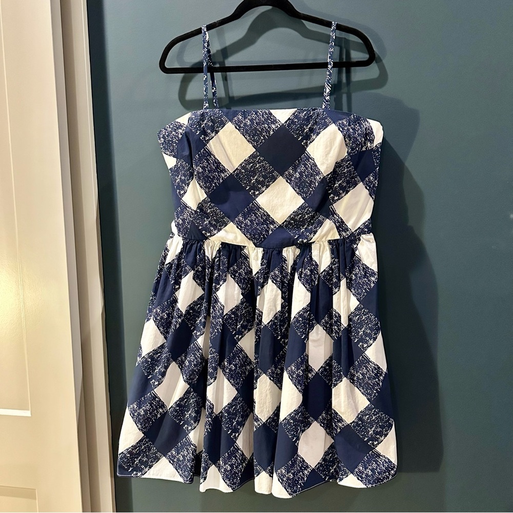 Oversized gingham print Boden Dress